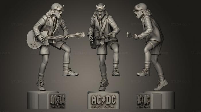 Statues of famous people (Angus Young, STKC_0130) 3D models for cnc